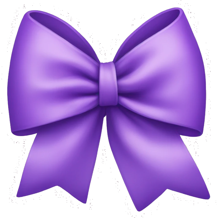 Purple bow emoji