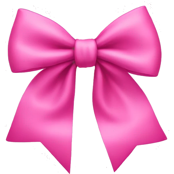 Pink bow emoji