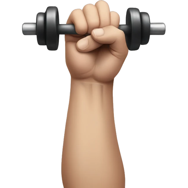hand gripping barbell emoji