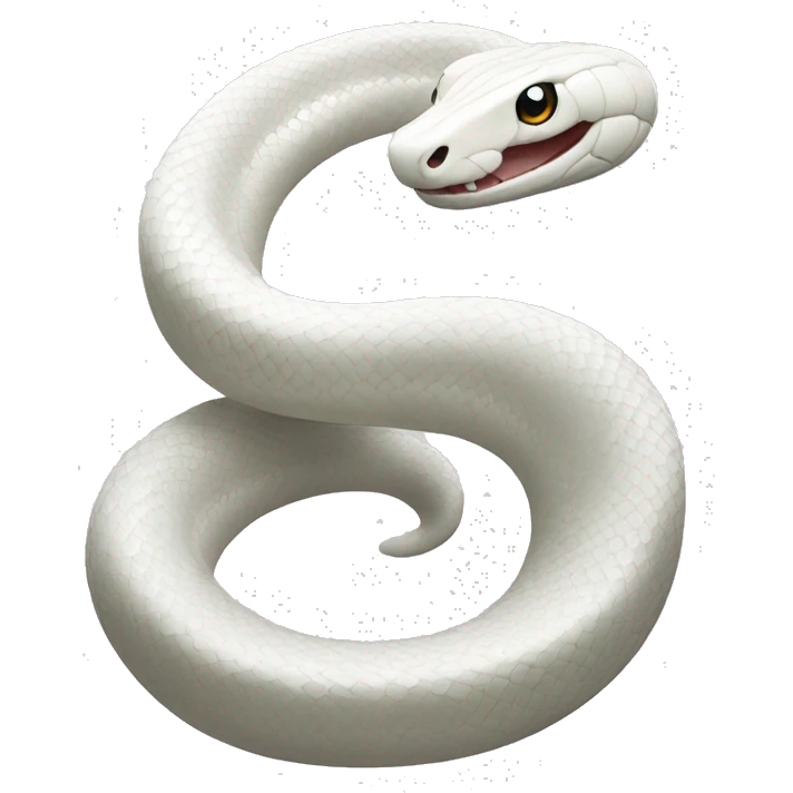 White snake with daimond  emoji
