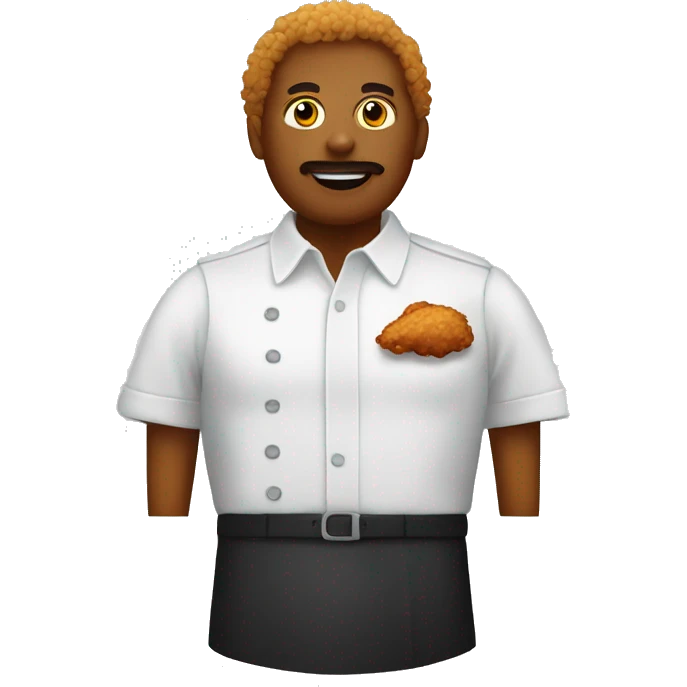 fried chicken black emoji