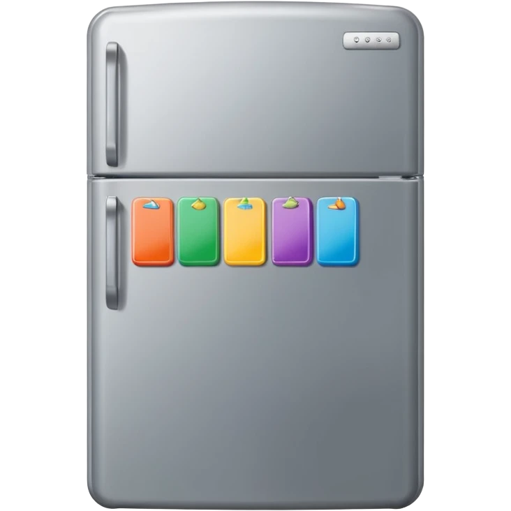 refrigerator with poetry magnets emoji