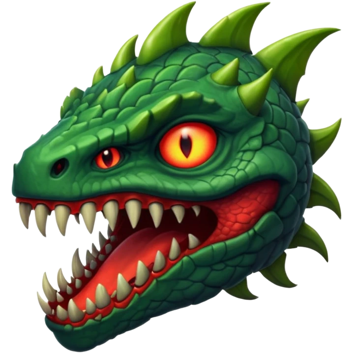 A very big scary monster emoji