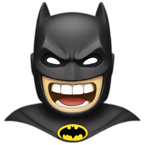 Batman laughs emoji