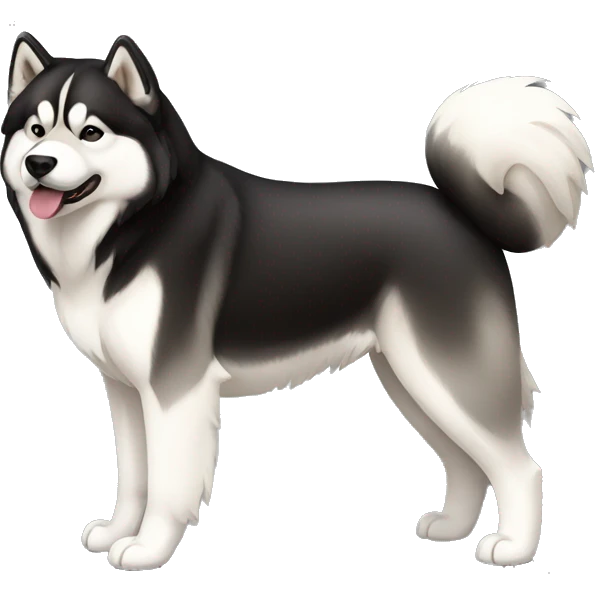 Alaskan Malamute full body emoji