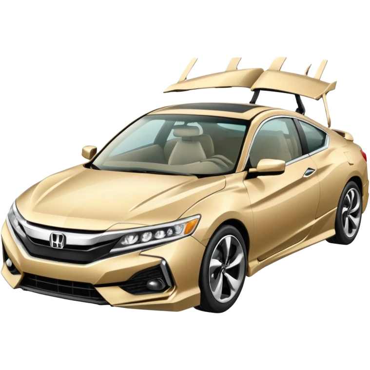 Honda Accord ex 94 color champagne accidente con un Honda nsx emoji