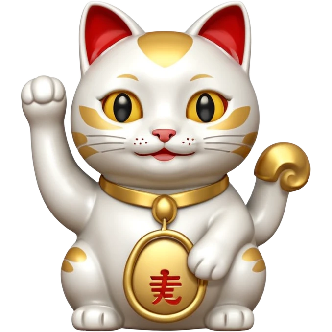 Lucky cat emoji