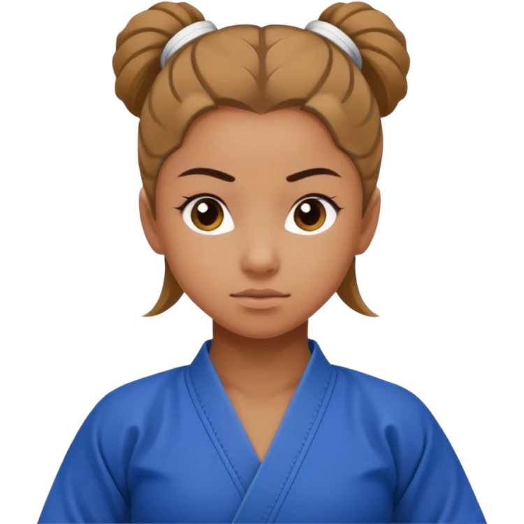 gymnast girl wearing a bjj gi emoji