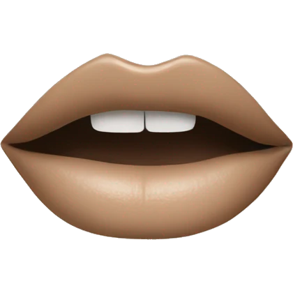 Lipstick beige  emoji
