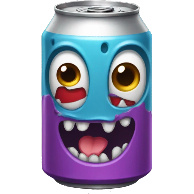 canette de boisson monster emoji