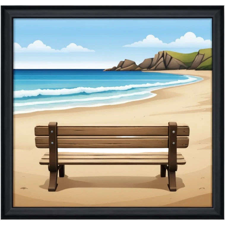 Seating at beach emoji