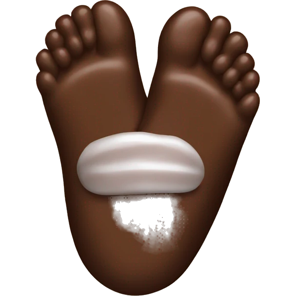 Chocolate covered toes emoji