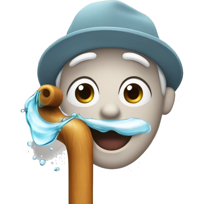 Cane con l'acqua in faccia emoji