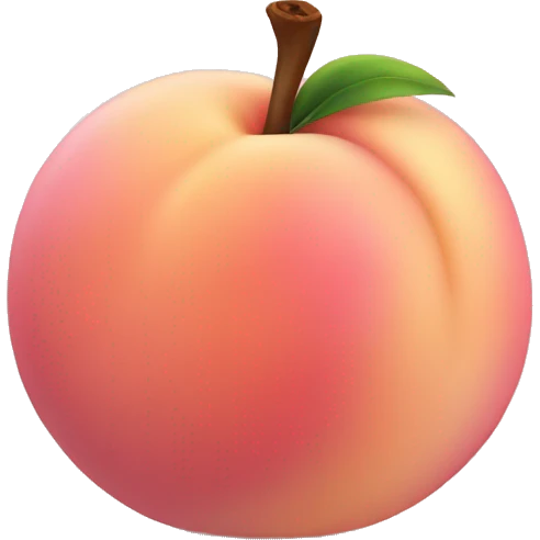 Pinky peach emoji