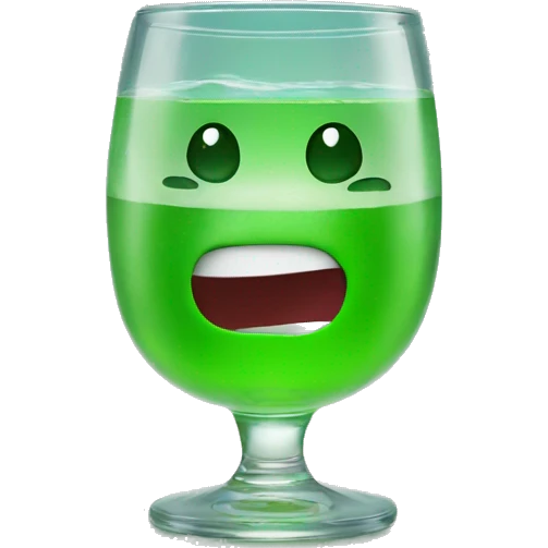 Gummybear in a waterglas emoji