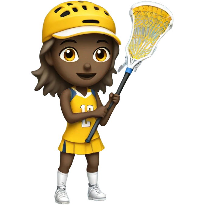 Lacrosse girl emoji