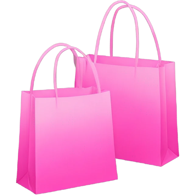 two pink shopping bags  emoji