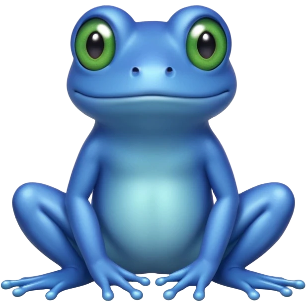 Blue Frog emoji