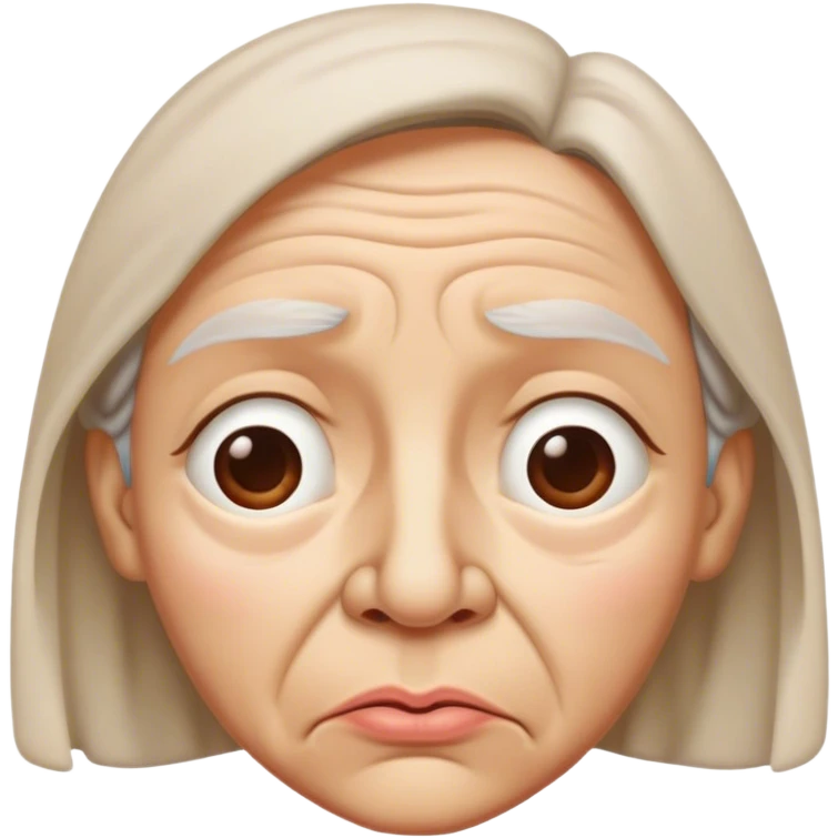 The “I Smelled Something Bad” Face – Wrinkled nose, squinted eyes, lips pursed in disgust. emoji