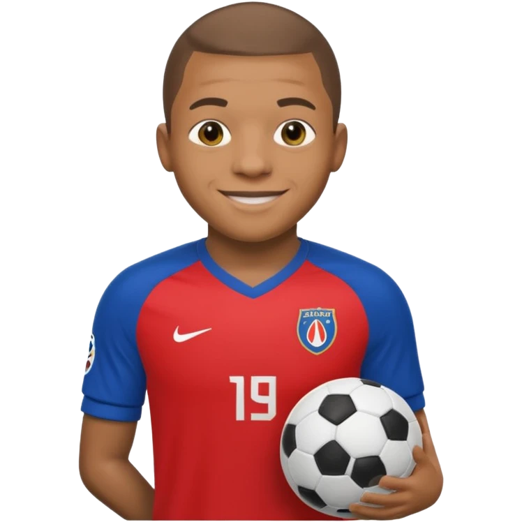 Fait moi un emojis de mbappe emoji