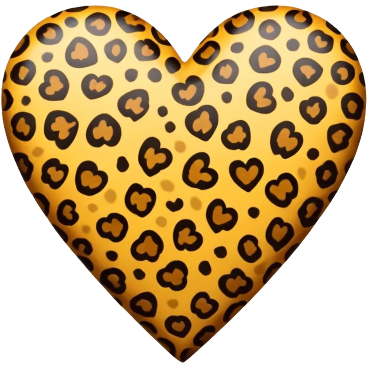 Cœur léopard  emoji