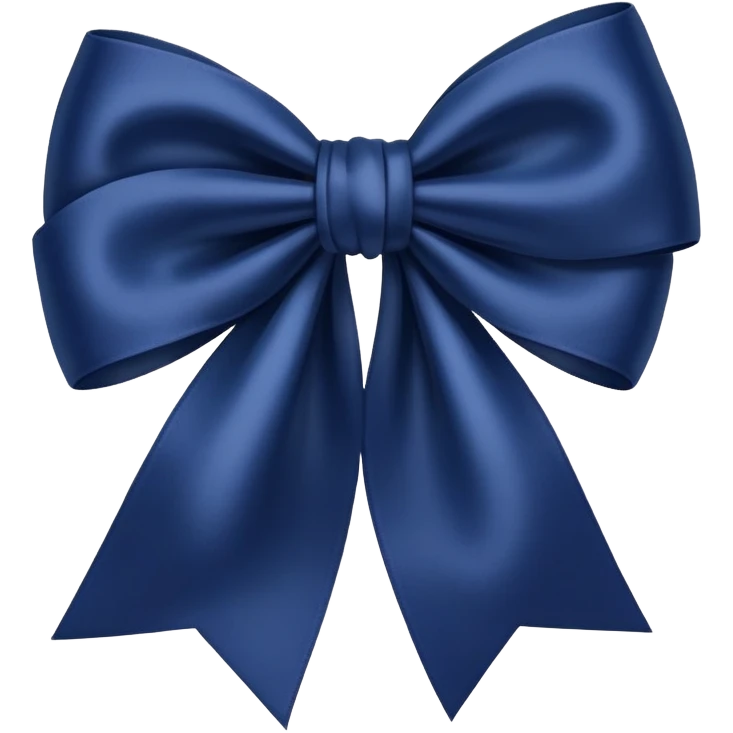 Navy blue bow emoji