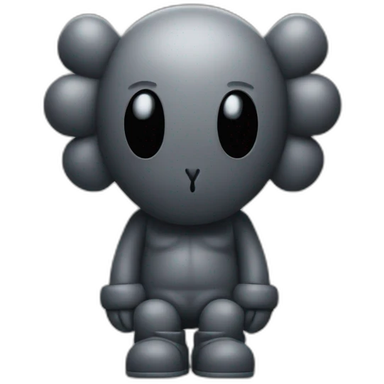 kaws with x as eyes  emoji