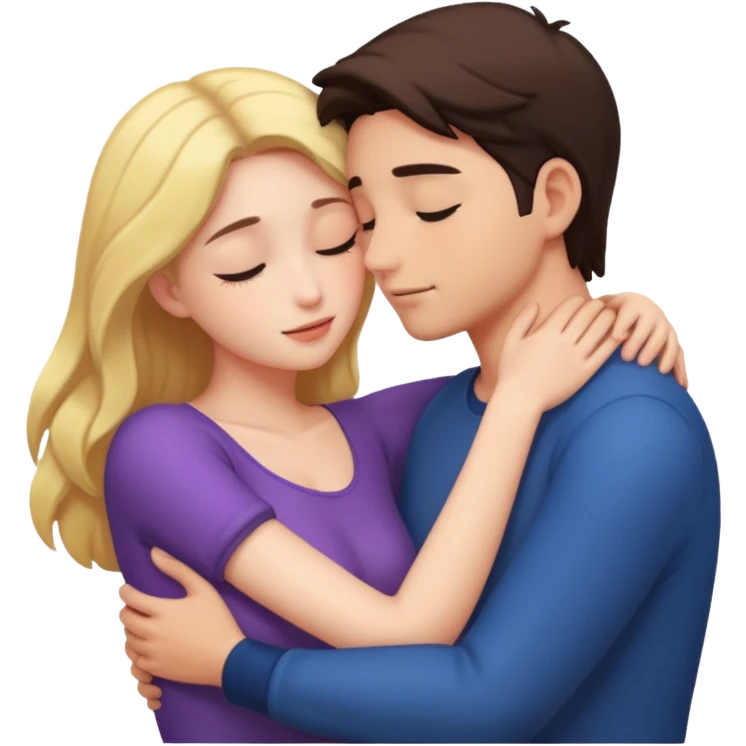 intimate moment between lovers emoji