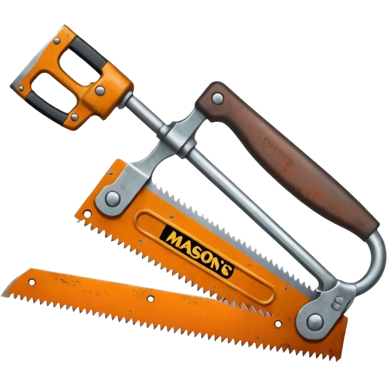 Create an image of a mason's saw. emoji