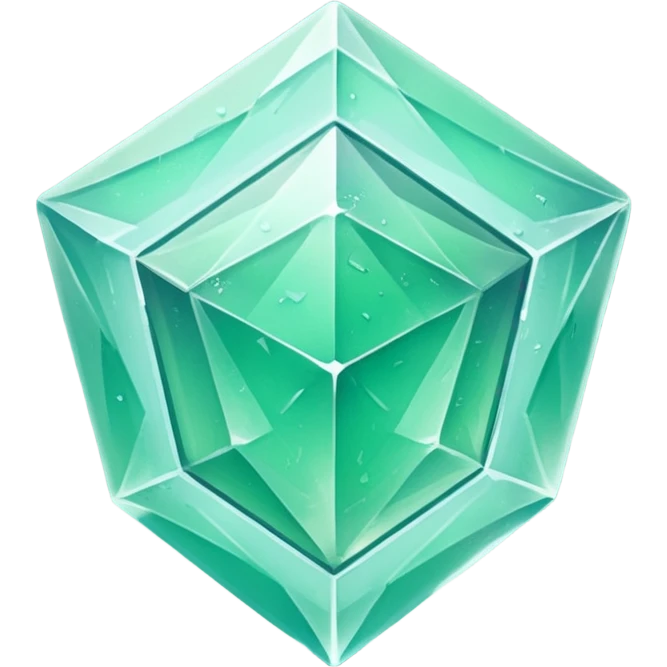 green ice frosted shield emoji