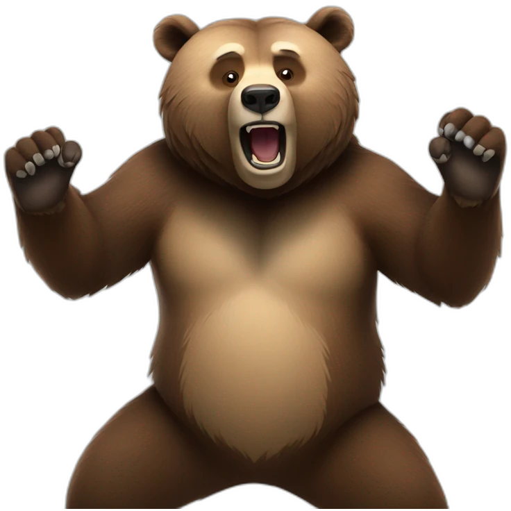 Grizzlybear dance pose emoji