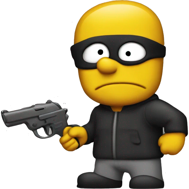 robber simpson emoji