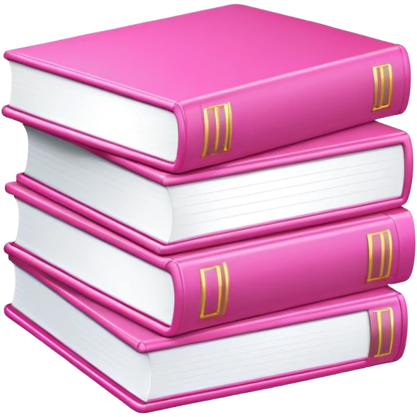 Libros rosas emoji