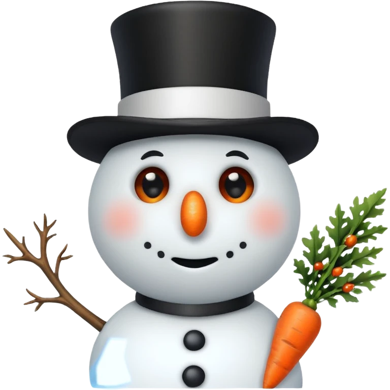 A basic snowman emoji