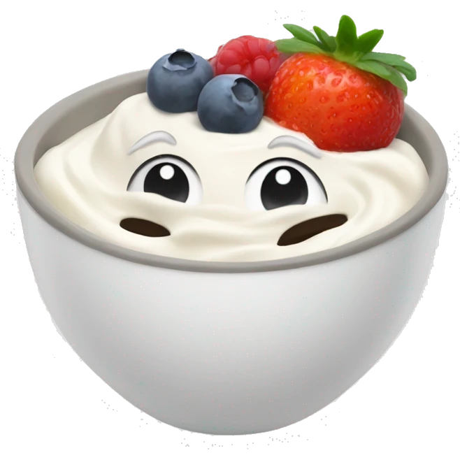Yogurt bowl emoji