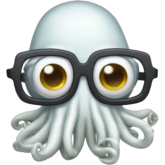 Squid with glasses emoji