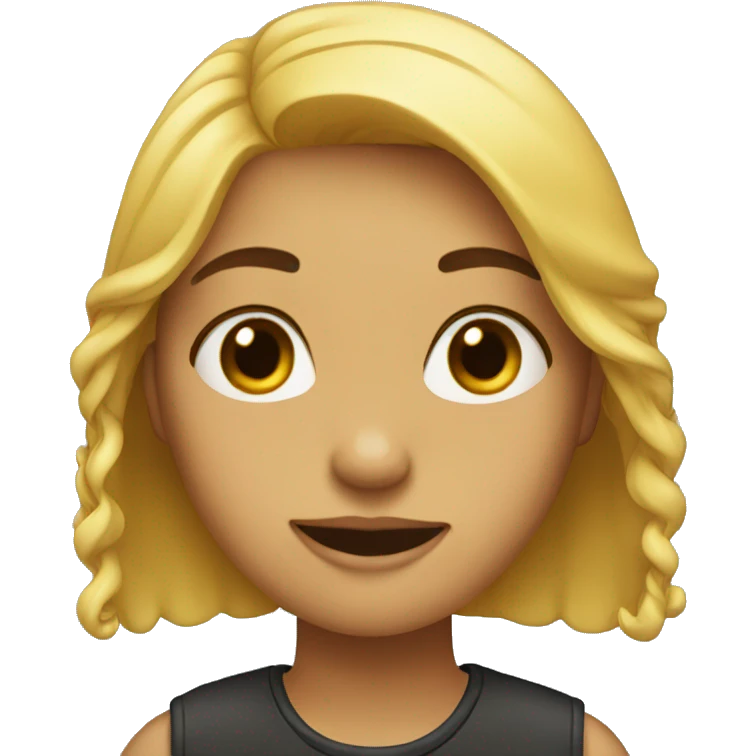 girl with beard emoji
