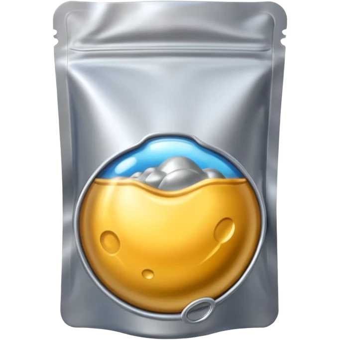 Space food pouch Slightly puffed up due to pressure. emoji