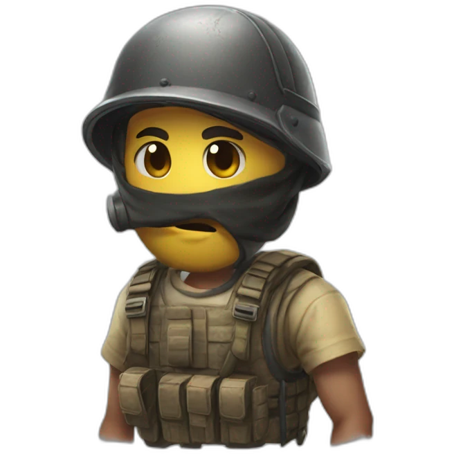 pubg game character keep quit shh emoji