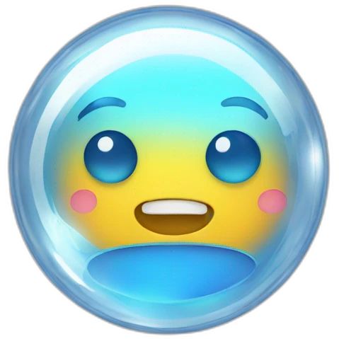 Electric bubble glass  emoji