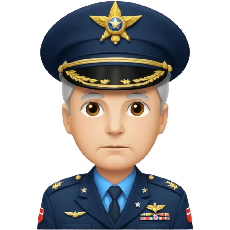 An American general in full uniform emoji