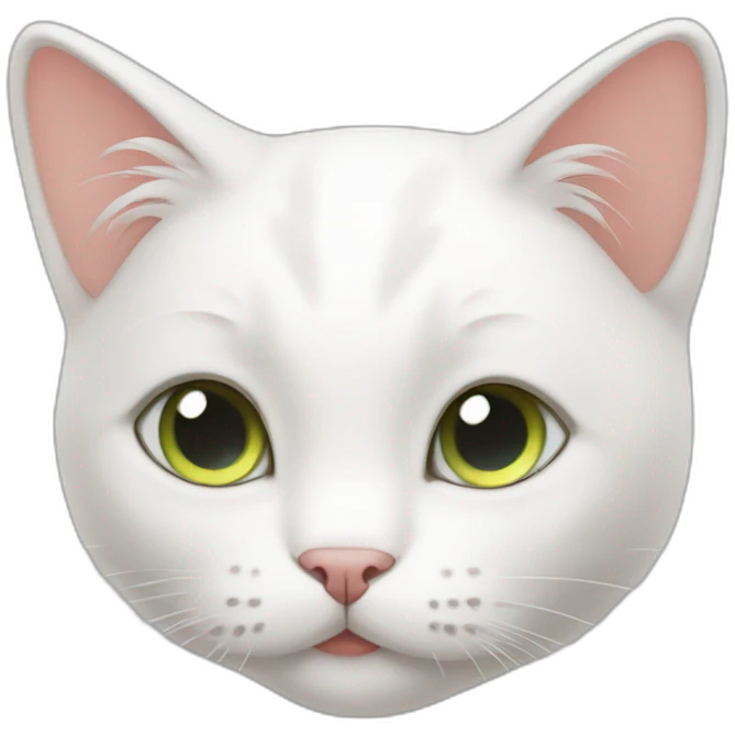 cute white cat emoji