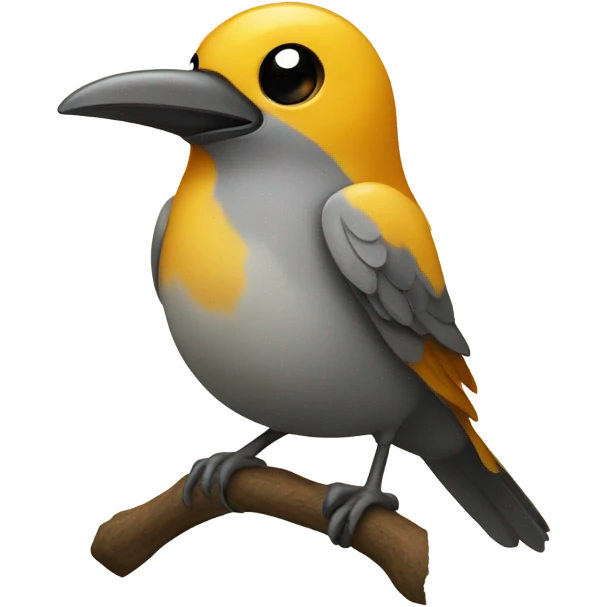 Bird wearing leaches  emoji