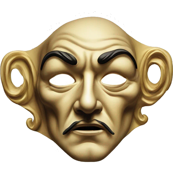 masque salvador dali emoji