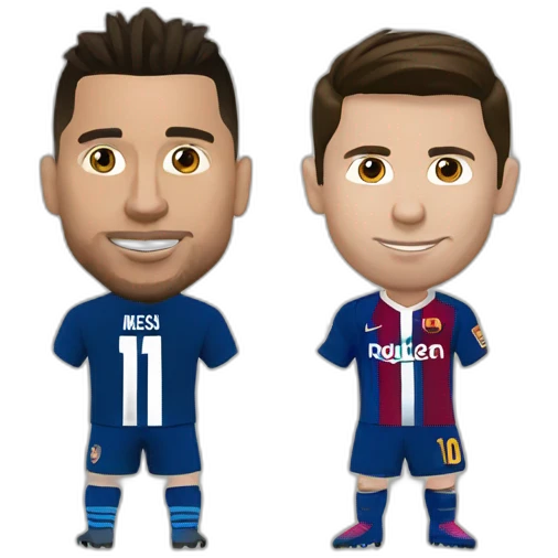 Ronaldo et Messi emoji