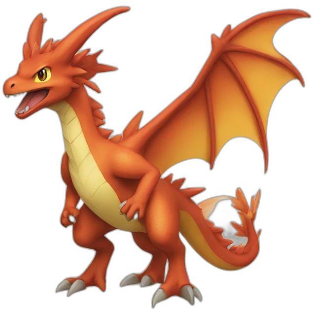 Dracofeu de Pokémon emoji