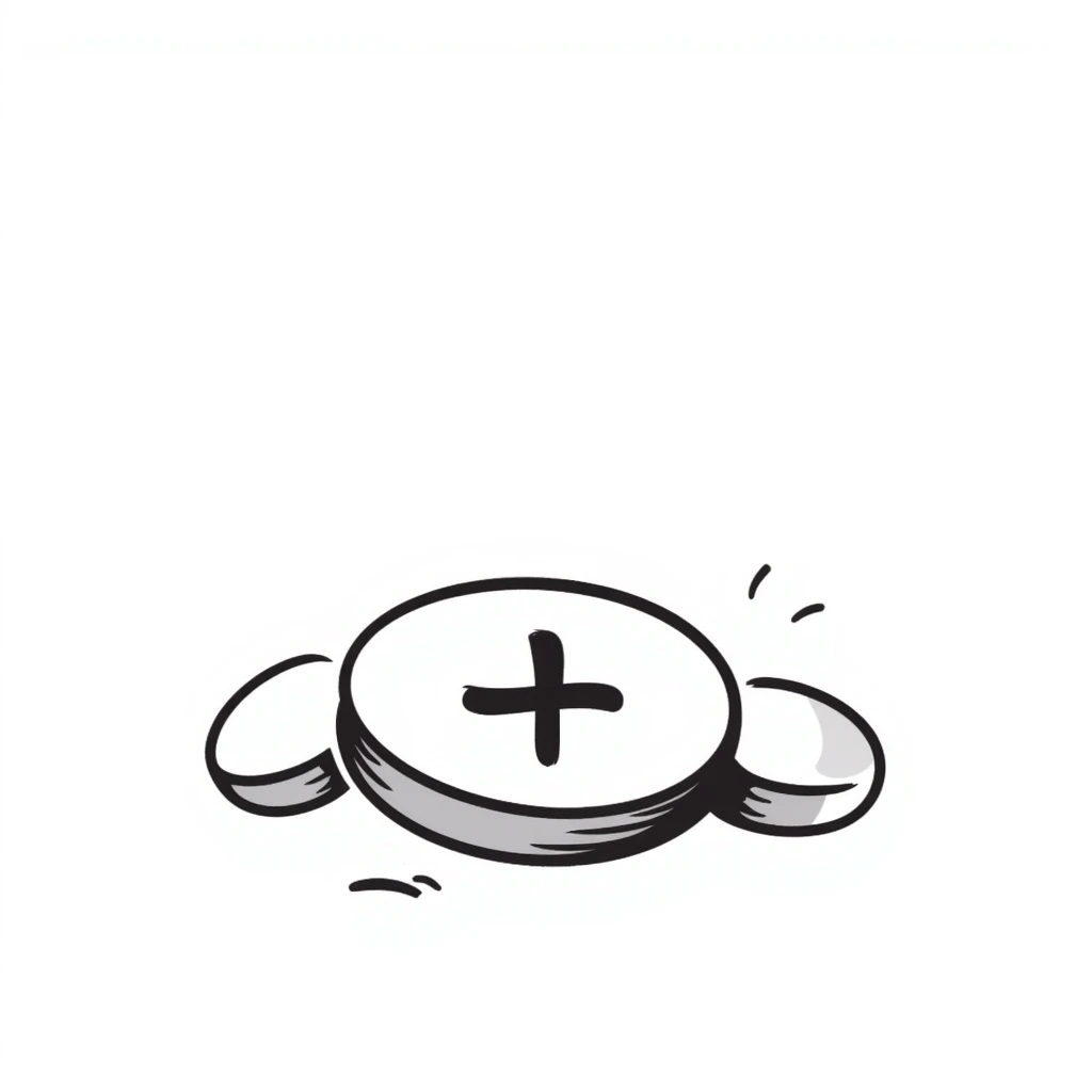 medicine tablet, hand drawn doodle style emoji