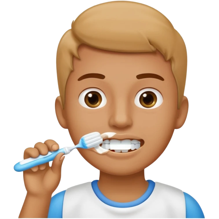 someone brushing their teeth emoji
