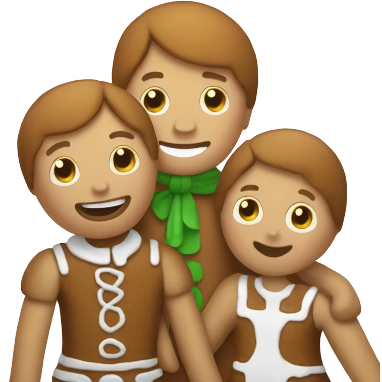 Gingerbread man with hansel and gretle emoji