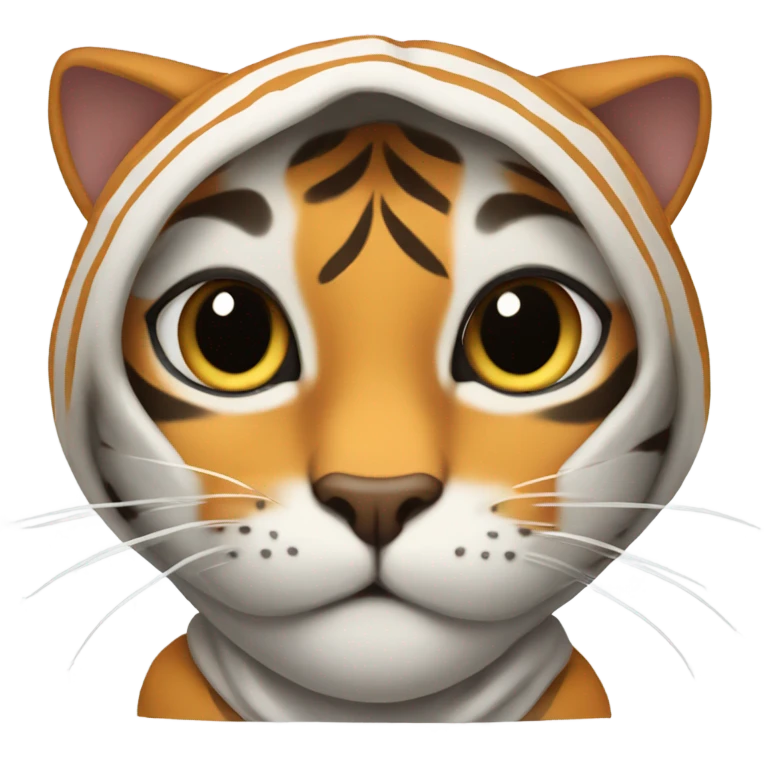Tiger Cat wearing a sweatshirt  emoji